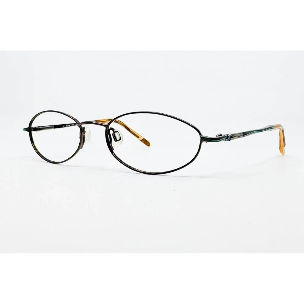 Ocean Pacific Eyeglass Frames Womens Black Oval L130MM 46-17-130